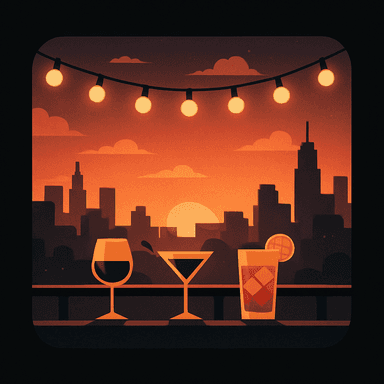 Rooftop sunset